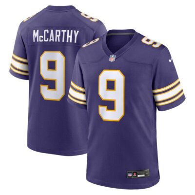 J.J. McCarthy Minnesota Vikings 2nd Alternate 2024 NFL Draft First Round Pick Player Game Jersey - Purple