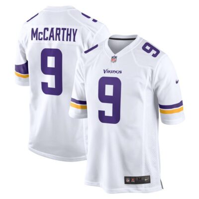 J.J. McCarthy Minnesota Vikings Game Jersey - White