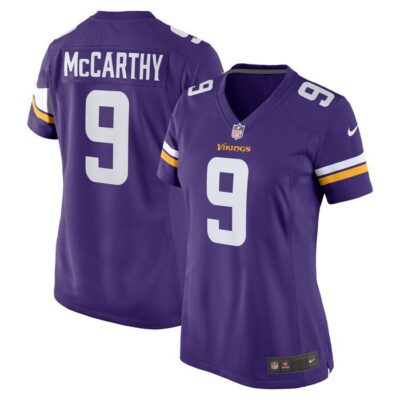 J.J. McCarthy Minnesota Vikings Women 2024 NFL Draft First Round Pick Player Game Jersey - Purple