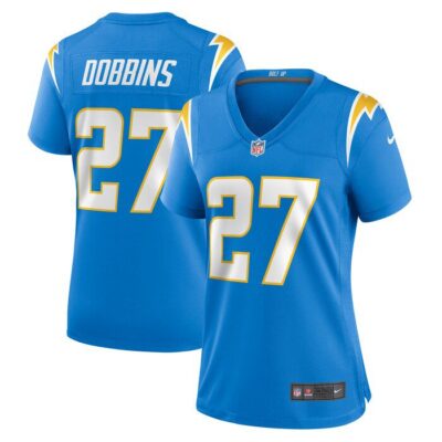 J.K. Dobbins Los Angeles Chargers Women Team Game Jersey - Powder Blue