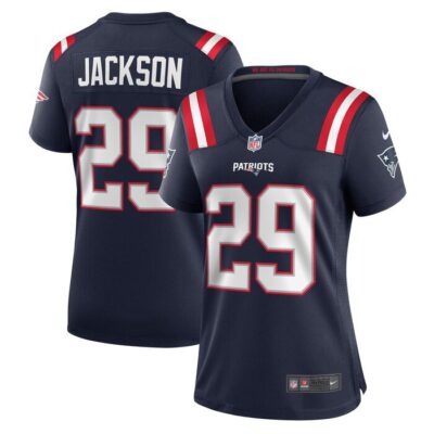 JC Jackson New England Patriots Women Game Jersey - Navy