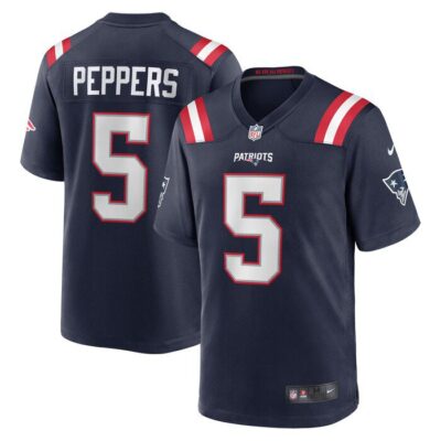 Jabrill Peppers New England Patriots Game Player Jersey - Navy