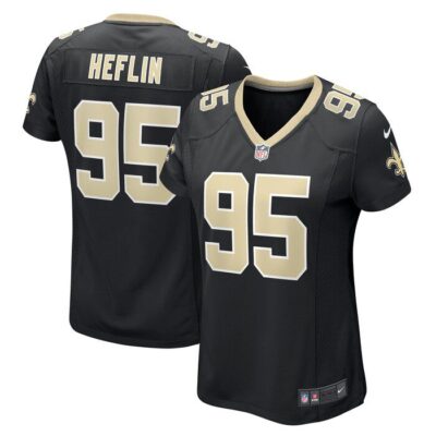 Jack Heflin New Orleans Saints Women Team Game Jersey - Black