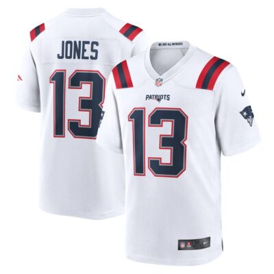 Jack Jones New England Patriots Game Player Jersey - White