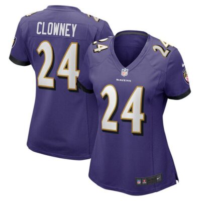 Jadeveon Clowney Baltimore Ravens Women Game Jersey - Purple