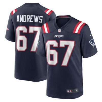 Jake Andrews New England Patriots Team Game Jersey - Navy