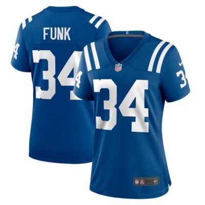 Jake Funk Indianapolis Colts Women Team Game Jersey - Royal