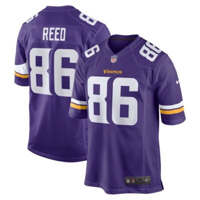 Jake Reed Minnesota Vikings Retired Player Game Jersey - Purple