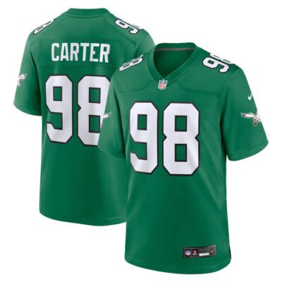 Jalen Carter Philadelphia Eagles Alternate Game Jersey - Kelly Green