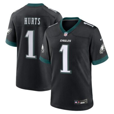 Jalen Hurts Philadelphia Eagles Alternate Game Jersey - Black