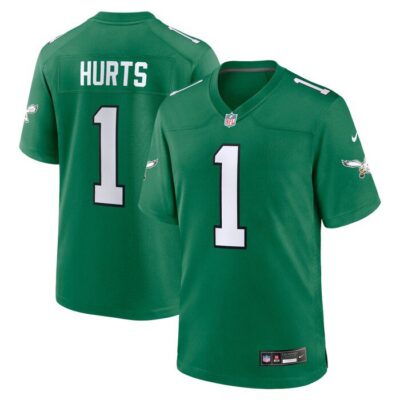 Jalen Hurts Philadelphia Eagles Alternate Game Player Jersey - Kelly Green