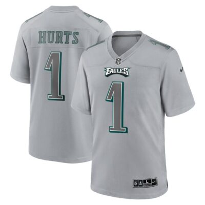 Jalen Hurts Philadelphia Eagles Atmosphere Fashion Game Jersey - Gray