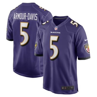 Jalyn Armour-Davis Baltimore Ravens Game Player Jersey - Purple