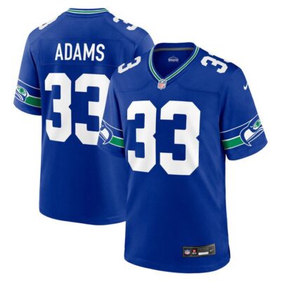 Jamal Adams Seattle Seahawks Throwback Player Game Jersey - Royal