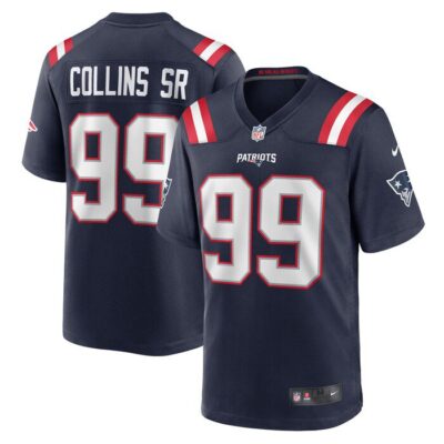 Jamie Collins Sr. New England Patriots Home Game Player Jersey - Navy