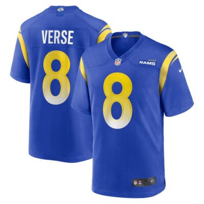 Jared Verse Los Angeles Rams 2024 NFL Draft First Round Pick Player Game Jersey - Royal