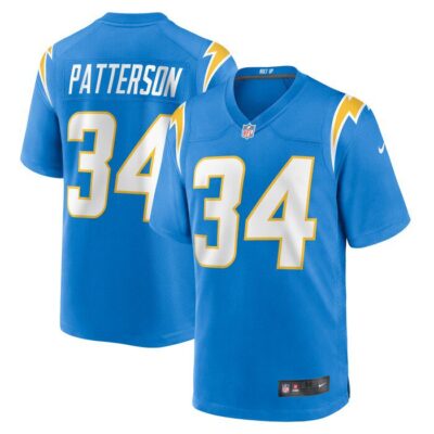 Jaret Patterson Los Angeles Chargers Team Game Jersey - Powder Blue