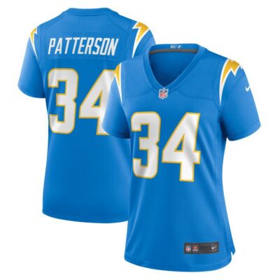 Jaret Patterson Los Angeles Chargers Women Team Game Jersey - Powder Blue