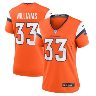 Javonte Williams Denver Broncos Women Mile High Collection Game Jersey - Orange