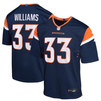 Javonte Williams Denver Broncos Youth Mile High Collection Game Jersey - Navy