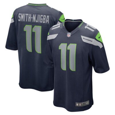 Jaxon Smith-Njigba Seattle Seahawks 2023 NFL Draft First Round Pick Game Jersey - College Navy