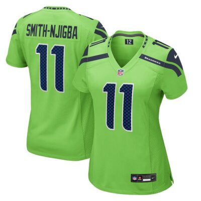 Jaxon Smith-Njigba Seattle Seahawks Women Game Jersey - Neon Green