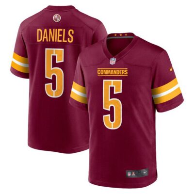 Jayden Daniels Washington Commanders 2024 NFL Draft First Round Pick Player Game Jersey - Burgundy