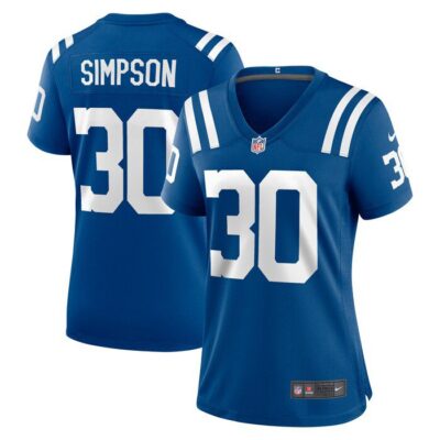 Jaylin Simpson Indianapolis Colts Women Game Jersey - Royal