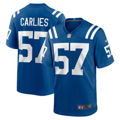 Jaylon Carlies Indianapolis Colts Game Jersey - Royal