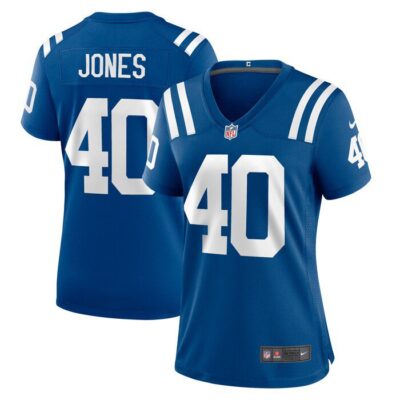 Jaylon Jones Indianapolis Colts Women Team Game Jersey - Royal