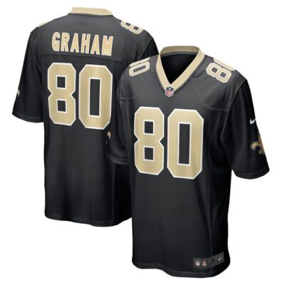 Jimmy Graham New Orleans Saints Team Game Jersey - Black