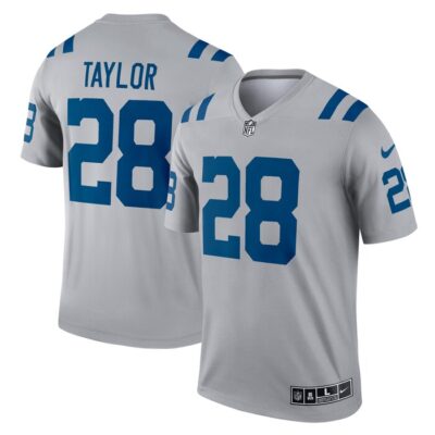 Jonathan Taylor Indianapolis Colts Inverted Legend Jersey - Gray