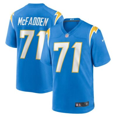 Jordan McFadden Los Angeles Chargers Team Game Jersey - Powder Blue