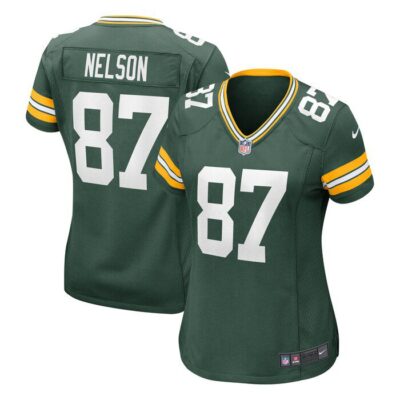 Jordy Nelson Green Bay Packers Women Retired Game Jersey - Green