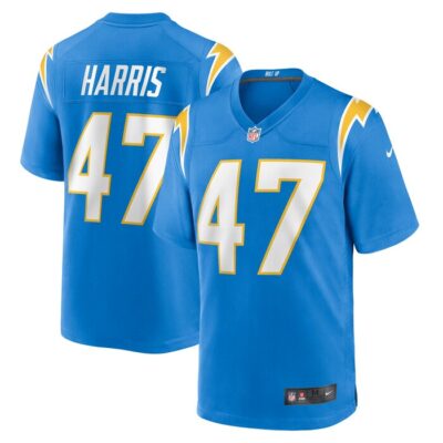 Josh Harris Los Angeles Chargers Game Jersey - Powder Blue