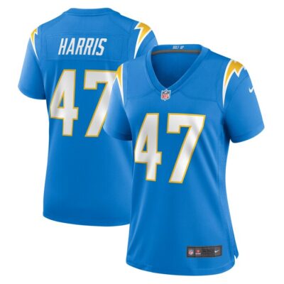 Josh Harris Los Angeles Chargers Women Game Jersey - Powder Blue