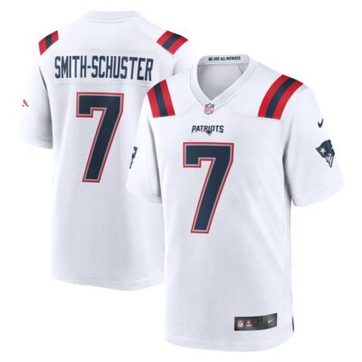 JuJu Smith-Schuster New England Patriots Game Player Jersey - { White