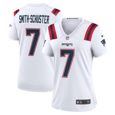 JuJu Smith-Schuster New England Patriots Women Game Player Jersey - White