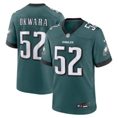 Julian Okwara Philadelphia Eagles Game Jersey - Midnight Green