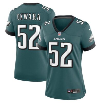 Julian Okwara Philadelphia Eagles Women Game Jersey - Midnight Green