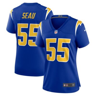 Junior Seau Los Angeles Chargers Women Retired Game Jersey - Royal