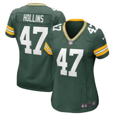 Justin Hollins Green Bay Packers Women Home Game Player Jersey - Green