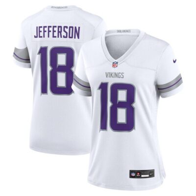 Justin Jefferson Minnesota Vikings Women Alternate Game Player Jersey - White