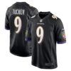 Justin Tucker Baltimore Ravens Player Game Jersey - Black