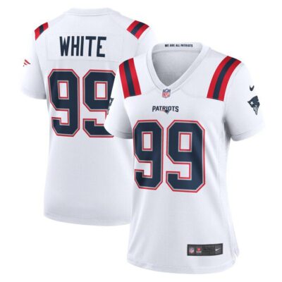 Keion White New England Patriots Women Game Jersey - White