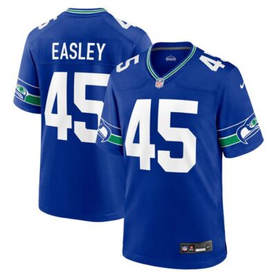 Kenny Easley Seattle Seahawks Throwback Retired Player Game Jersey - Royal