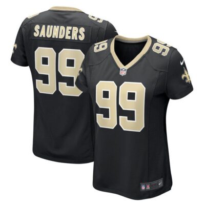 Khalen Saunders New Orleans Saints Women Game Jersey - Black