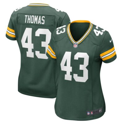 Kiondre Thomas Green Bay Packers Women Game Player Jersey - Green