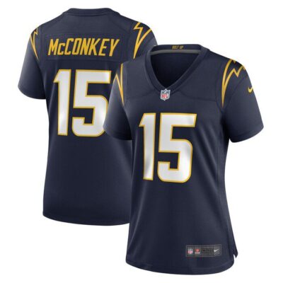 Ladd McConkey Los Angeles Chargers Women Alternate Game Jersey - Navy