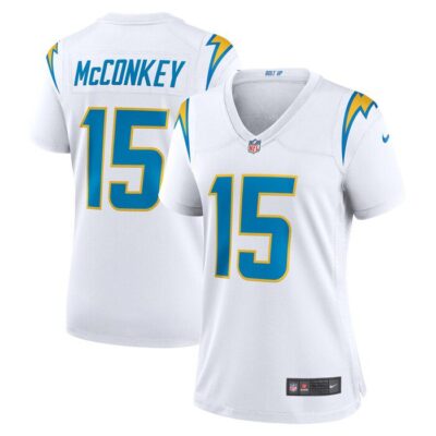 Ladd McConkey Los Angeles Chargers Women Game Jersey - White